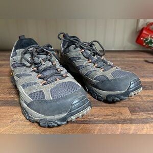 Merrell Moab 2 Mens Size 11.5 Beluga Waterproof Hiking Shoes Trail J06029 Gray
